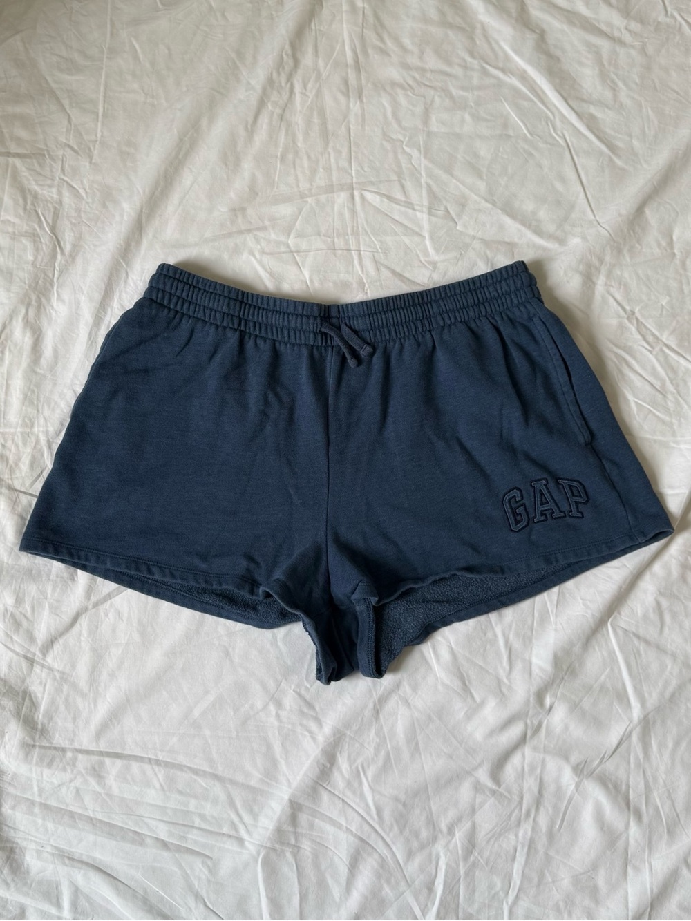 GAP Navy Elastic Waist Athletic Lounge Shorts